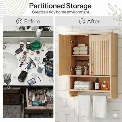 HOOBRO Narrow Bathroom Wall Cabinet - Image 5