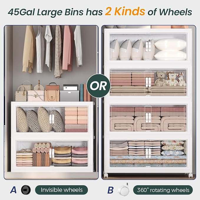 540QT Extra Large Stackable Storage Bins - Image 8