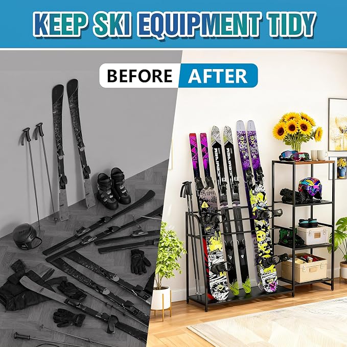 Ski-Snowboard Storage Rack Holder - Image 3