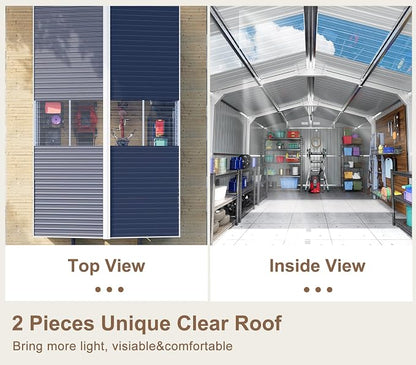 10x16 FT Metal Outdoor Storage Shed - Image 3
