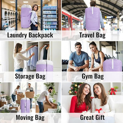 Laundry Bag Backpack, 125L Extra Large Travel - Image 7