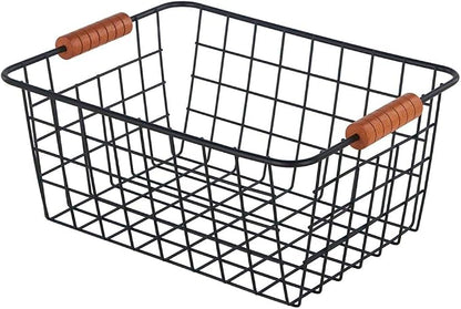 JUNCHU CHERRY Wire Kitchen Storage Basket 2 Packs, Perfect Pantry Organization - Image 7