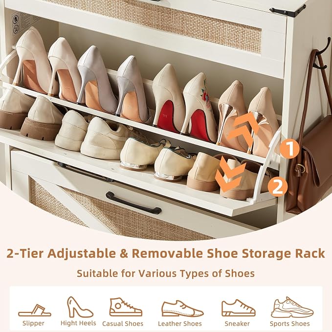 LEYAOYAO Shoe Cabinet Storage for Entryway - Image 6