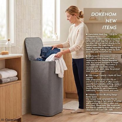 DOKEHOM 100L Laundry Hamper - Image 2