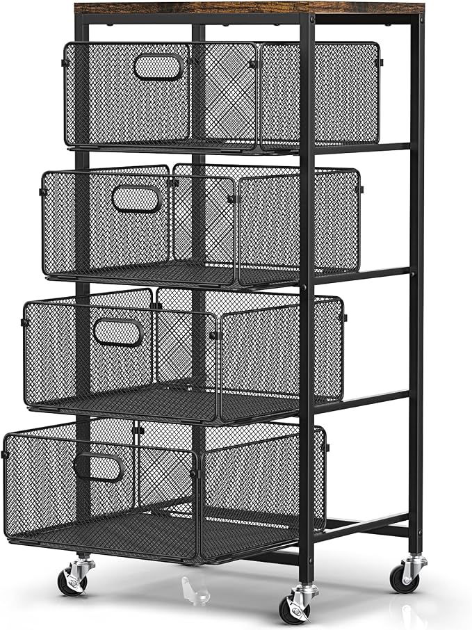 SUNALLY Rolling Kitchen Cart - Image 7