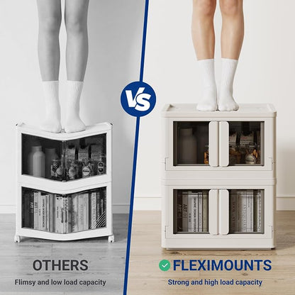 FLEXIMOUNTS 75 QT Stackable Storage Bins - Image 4