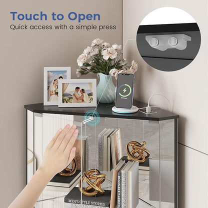Corner Display Cabinet Set of 2 - Image 5