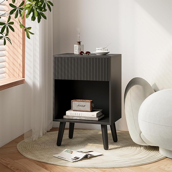 Nightstand, Modern Bedside Table - Image 6