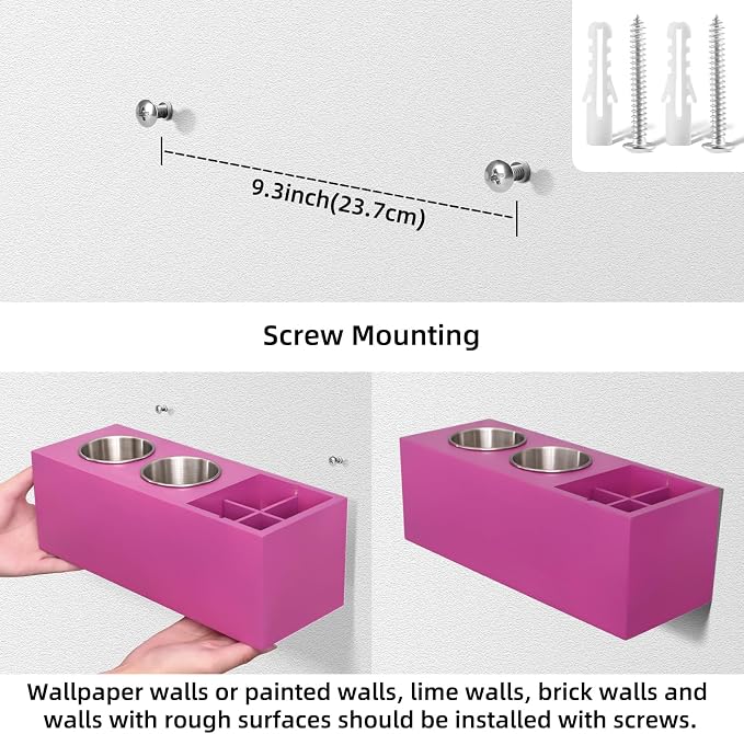 Hair Dryer Countertop Holder, Hair Tool Organizer Wall Mount, Blow Dryer Holder - Image 6