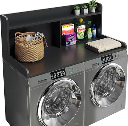 2-Tier Washer Dryer Countertop, 18.5" Raised Height Laundry Countertop by Corbyles