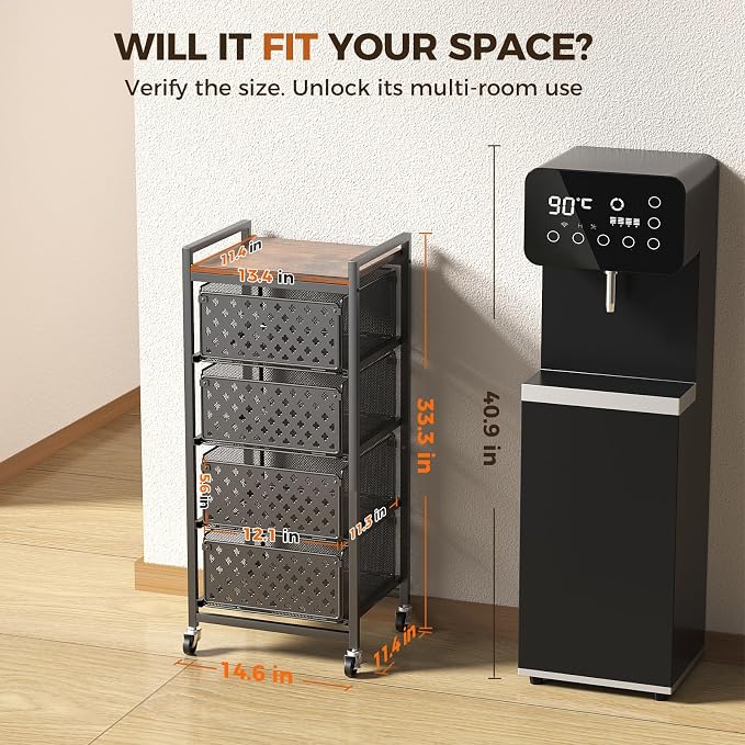 5 Tier Kitchen Storage Cart - Image 7