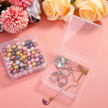 Jetec 30 Pieces Mini Plastic Clear Beads Storage Containers Box - Image 6