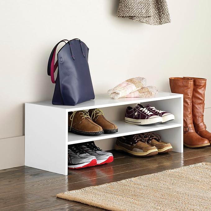 Whitmor Stackable 31" Extra Wide 2-Shelf Storage Organizer - Image 2