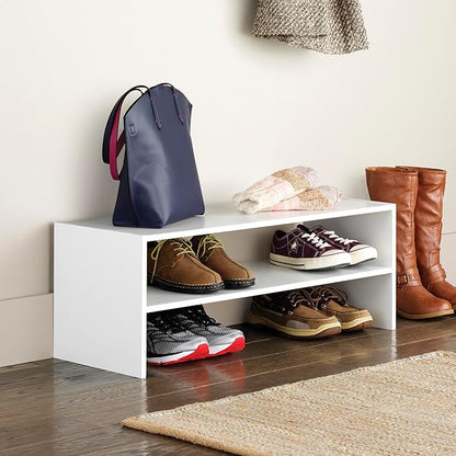Whitmor Stackable 31" Extra Wide 2-Shelf Storage Organizer - Image 2