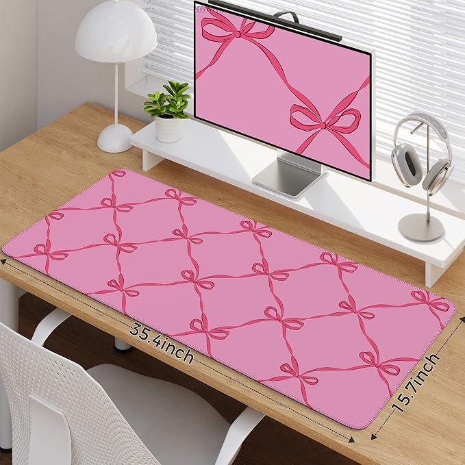 iCasso Desk Mat for Keyboard and Mouse, Large Mouse Pad for Desk, Desk Matt for - Image 2