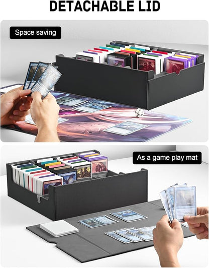 ZLCA Card Storage Box for MTG PTCG, Commander Deck Box Holds 3200+ Cards - Image 3