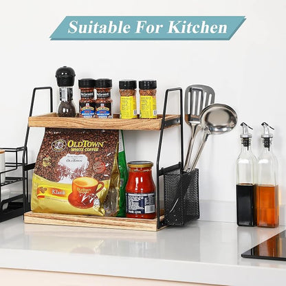 Bathroom Counter Organizer, 2-Tier Standing Storage Shelf - Image 2
