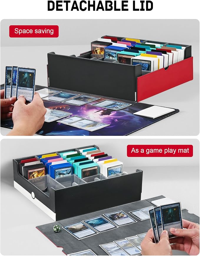 ZLCA Card Storage Box Holds 3200+, Deck Storage Case - Image 3