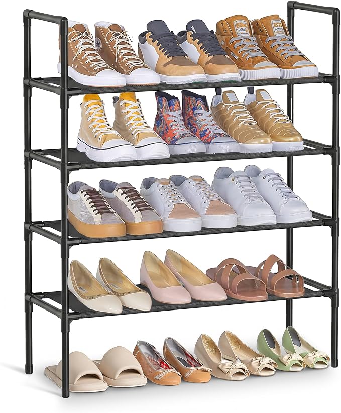 SONGMICS 4-Tier Shoe Rack, Shoe Storage by Unknown