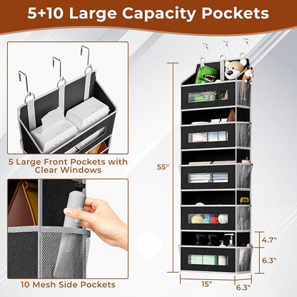 2 Pcak 5 Tier Over The Door Organizer - Image 2