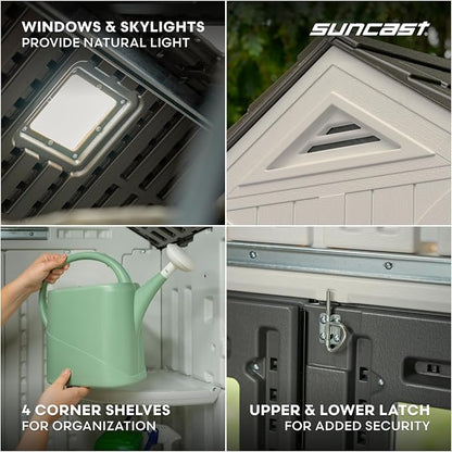 Suncast 8x10 Ft. Outdoor Storage Shed - Image 3