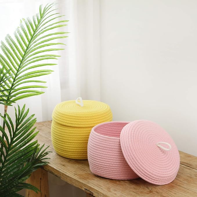Sea Team Round Cotton Rope Storage Basket - Image 2
