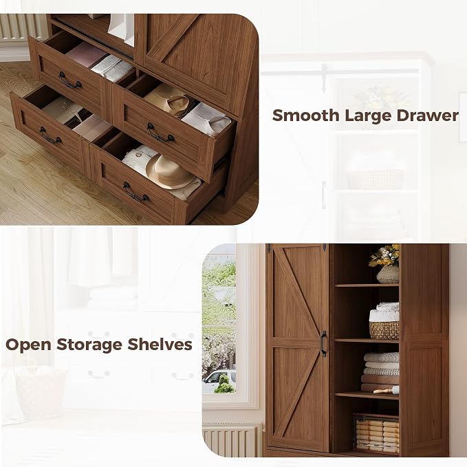 IRONCK Armoire Wardrobe Closet - Image 6