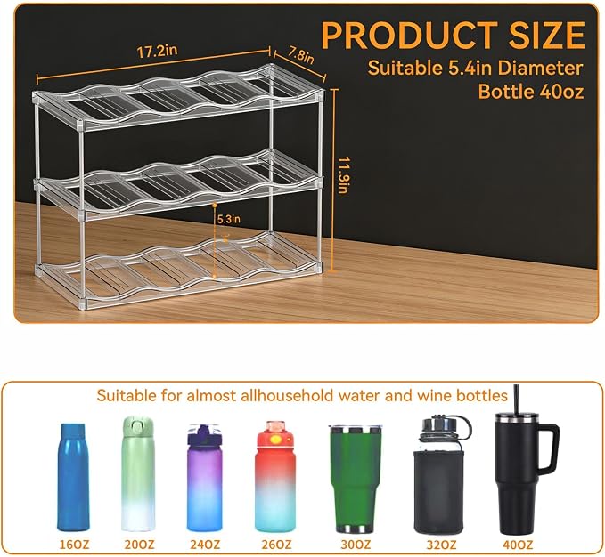 Stackable Water Bottle Organizer - Image 3