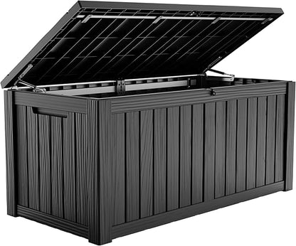 ROJIK 150 Gallon Outdoor Storage Box Waterproof, Weatherproof Deck Boxes by ROJIK