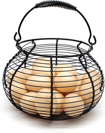 CVHOMEDECO. Elegant Wire Egg Basket by CVHOMEDECO