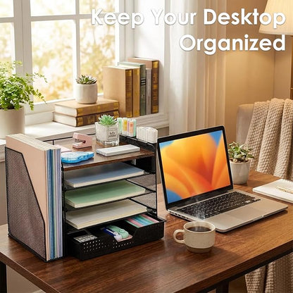 OPNICE Desk Organizer, 5-Tier Desktop File Organizer - Image 6