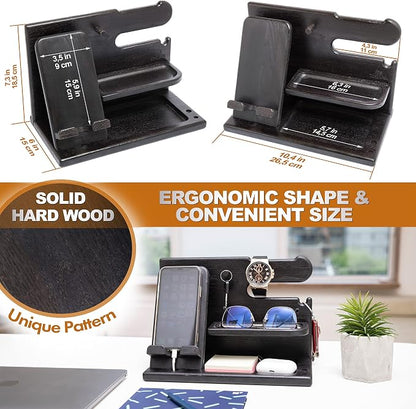 TESLYAR Wood Phone Docking Station - Image 8