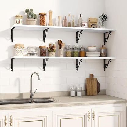 Fun Memories 55 Inch Floating Shelves, Long Floating Shelves Wall-Mounted - Image 5