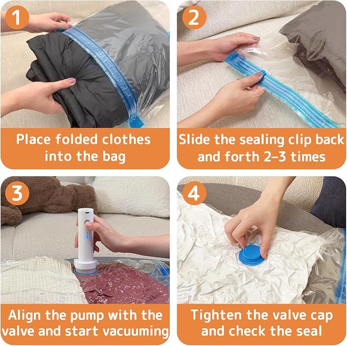 12 Pack Vacuum Bags for Travel - Image 7