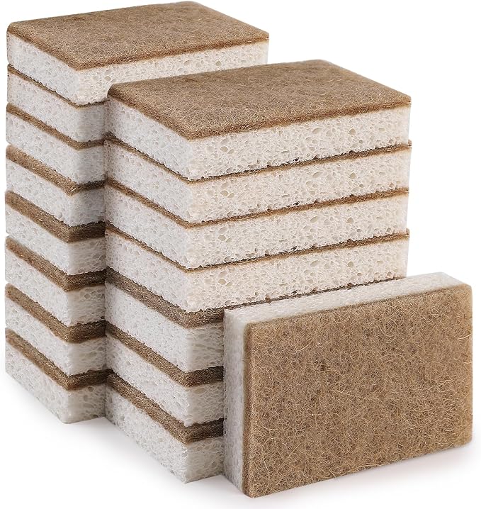Natural Dish Sponges 16 Pack - Image 7