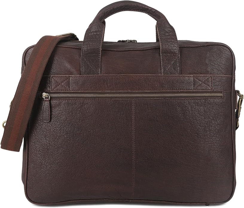 KomalC 16 Inch Leather briefcases Laptop Messenger Bags - Image 8