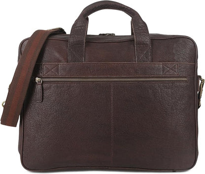 KomalC 16 Inch Leather briefcases Laptop Messenger Bags - Image 8