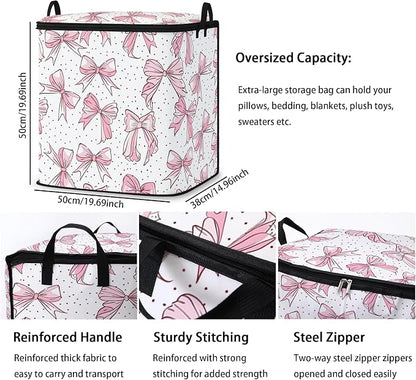 king comforter storage bag, clothes blanket bedding pillow quilt organizer - Image 3