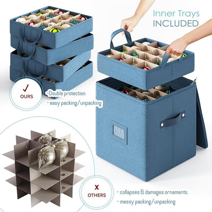 Hearth & Harbor Christmas Ornament Storage Box - Image 3