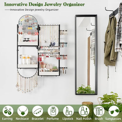 Keebofly Wall Mount Hanging Jewelry Organizer - Image 2