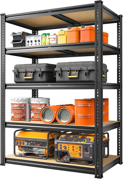 REIBII 72.1'' Storage Shelves 2250LBS Garage Shelving Heavy Duty 5 Tier Heavy by REIBII