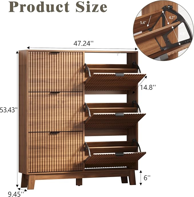 Shoe Cabinet Storage for Entryway - Image 2