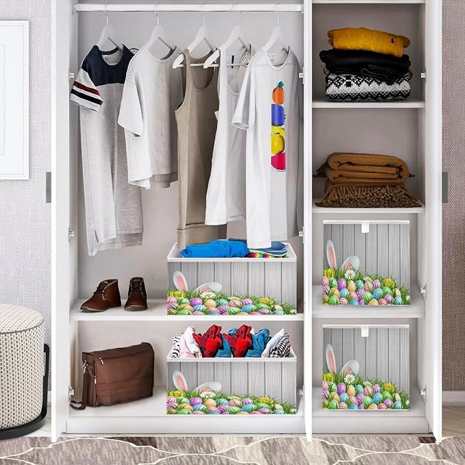 Easter Grass Eggs Closet Organizers Storage Cubes Storage Bins Shelf Baskets - Image 7