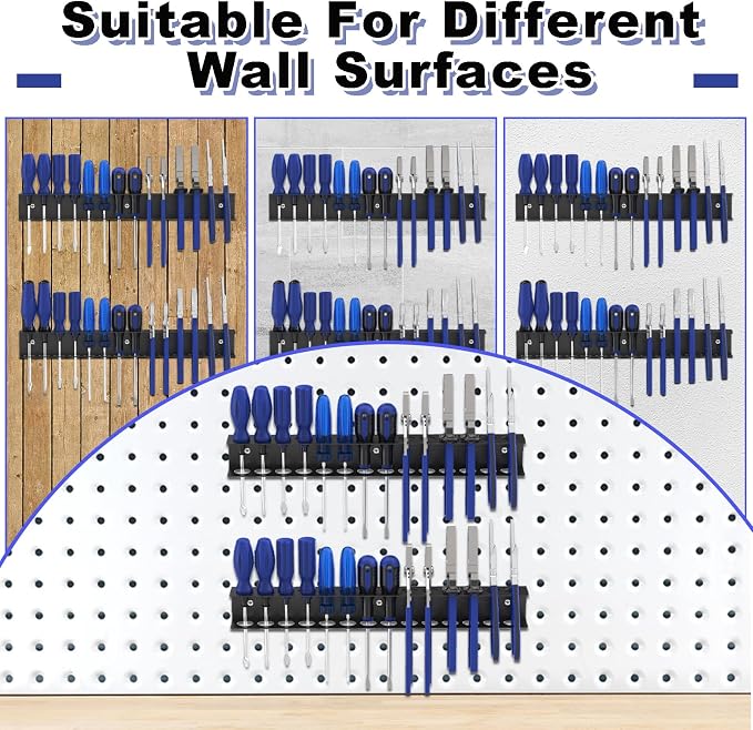 Screwdriver Organizer Wall Mount, Screw Driver Holder, Metal Plier Rack Utility - Image 7