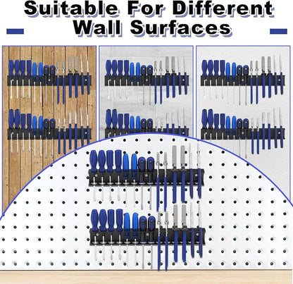 Screwdriver Organizer Wall Mount, Screw Driver Holder, Metal Plier Rack Utility - Image 7