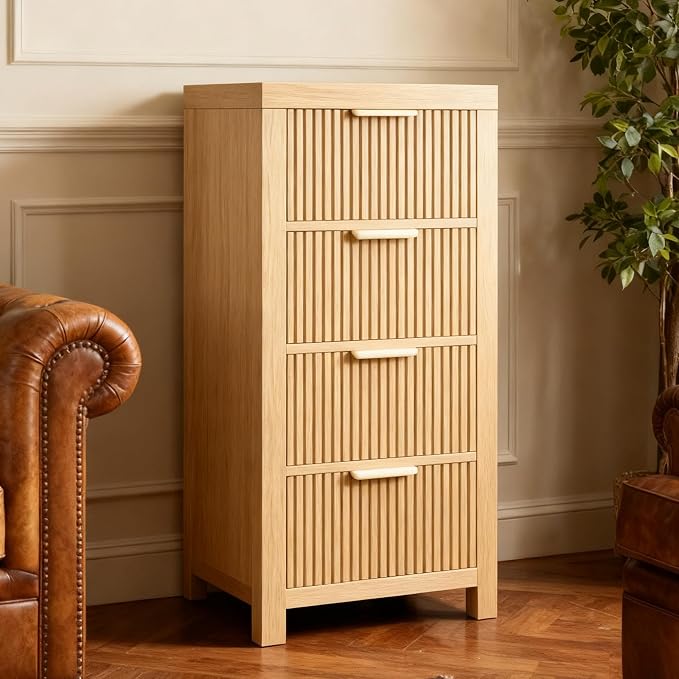 Modern 4-Drawer Solid Wood Dresser - Image 7