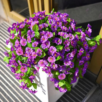 INQCMY Artificial Flowers for Outdoor Spring Summer Decoration Faux Silk - Image 5