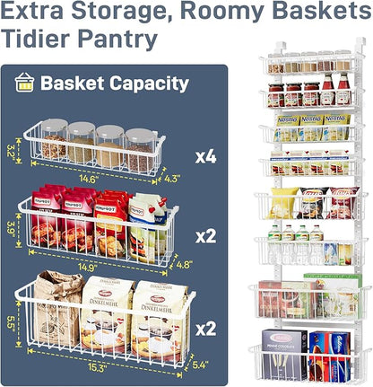 Over The Door Pantry Organizer, 8-Tier Over The Door Organizer - Image 5
