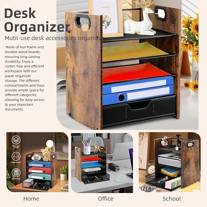 Wood Desk Organizer - Image 4