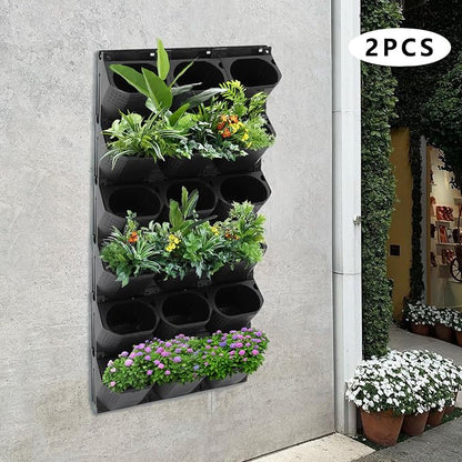 36-Pot Vertical Wall Planter, Modular Stackable Garden - Image 3